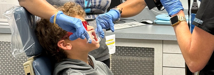 Orthodontist West Chester PA Young Boy Receiving Exam Young Boy Receiving Exam
