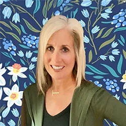 Orthodontist West Chester PA Therese Meet the Team A headshot photo of Therese, Front Desk Management and Financial Coordinator at Tanzilli Orthodontics